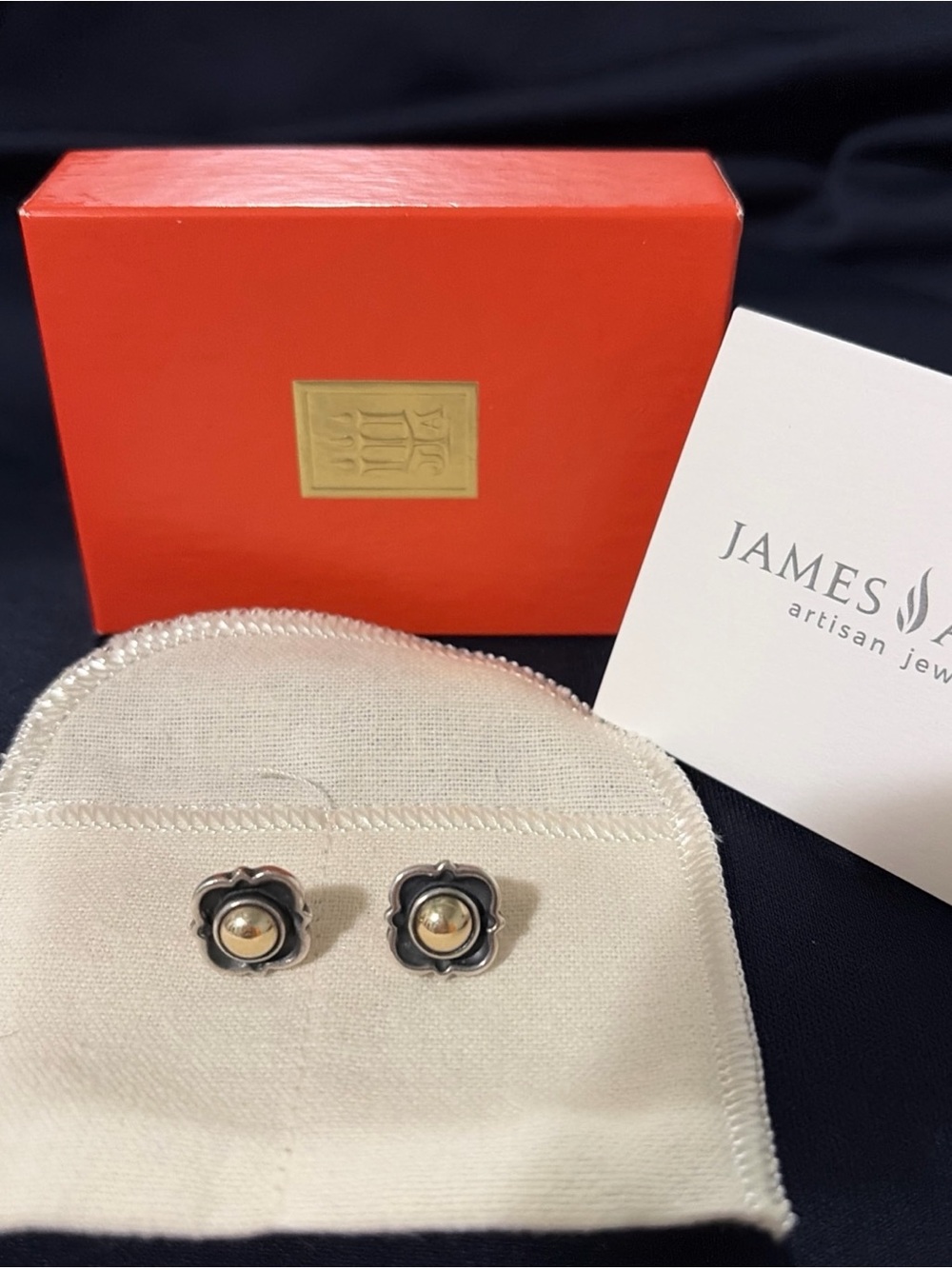 James Avery 14k sterling silver Mediterranean earrings - Picture 2 of 4
